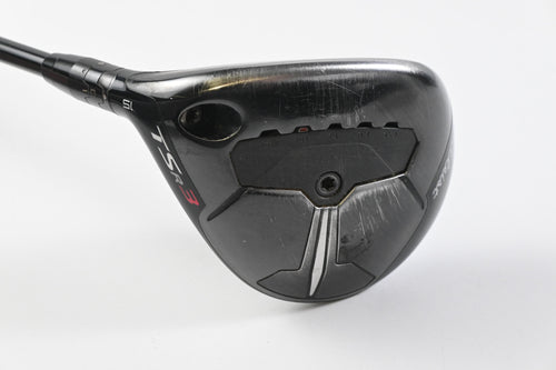 Left Hand Titleist TSR3 #3 Wood / 15 Degree / Stiff Flex HZRDUS Black 70 Shaft