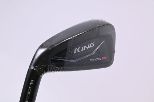 Left Hand Cobra King Forged Tec Black #4 Iron / 21 Degree / Stiff Flex KBS Tour