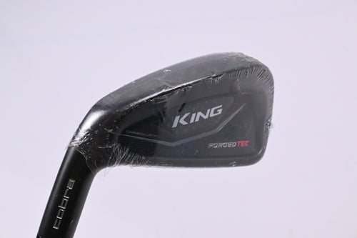 Left Hand Cobra King Forged Tec Black #4 Iron / 21 Degree / Stiff Flex KBS Tour