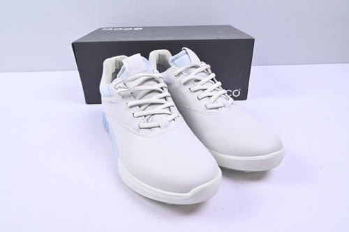 Ladies Ecco S-Three Golf Shoes / UK Size 4.5 / White & Light Blue
