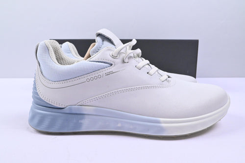 Ladies Ecco S-Three Golf Shoes / UK Size 4.5 / White & Light Blue