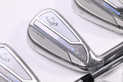 Left Hand Callaway Paradym Ai Smoke Irons / 5-PW+SW / Regular Flex Elevate MPH