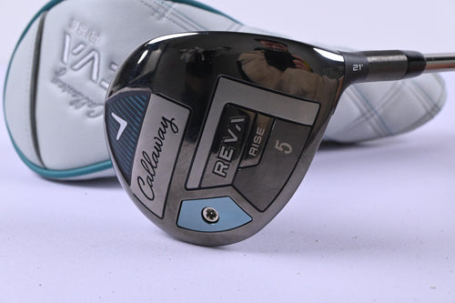 Ladies Callaway Reva Rise #5 Wood / 21 Degree / Ladies Flex Lin-Q LTE Blue 4