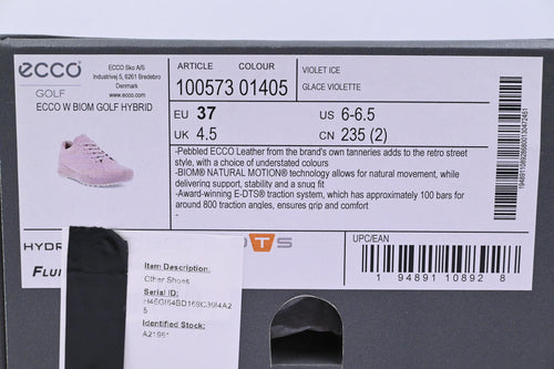 Ladies Ecco Biom Hybrid Golf Shoes / UK Size 4.5 / Pink