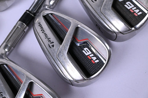 Taylormade M6 Irons / 4-PW+SW / Stiff Flex KBS MAX 85 Shafts