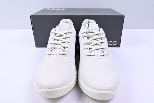 Ladies Ecco S-Three Golf Shoes / UK Size 5.5 / White & Light Blue