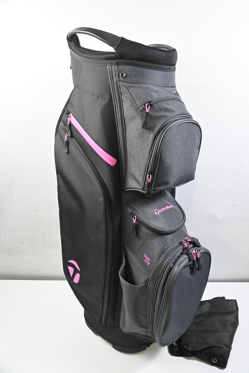 Taylormade Cart Lite Cart Bag / 14-Way Divider / Black, Pink, Grey