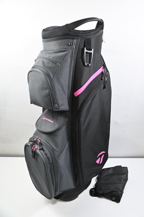 Taylormade Cart Lite Cart Bag / 14-Way Divider / Black, Pink, Grey