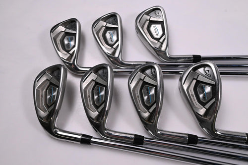 Left Hand Callaway Rogue Irons / 5-PW+GW / Regular Flex XP 95 R300 Shafts