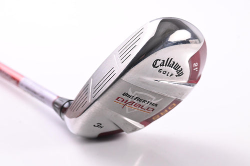 Left Hand Callaway Big Bertha Diablo #3 Hybrid / 21 Degree / Stiff Flex Callaway 60 Shaft
