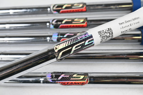 Ping i-Series E1 Irons / 4-9i / Silver Dot / Stiff Flex Ping CFS Distance Shafts