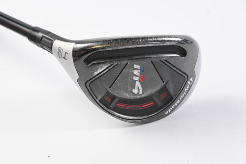 Left Hand Taylormade M4 #4 Hybrid / 22 Degree / Regular Flex Fujikura Atmos 6