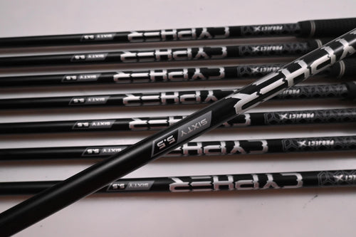 Callaway Rogue ST Max OS Irons / 5-PW+GW+SW / Regular Flex Cypher 60 Shafts