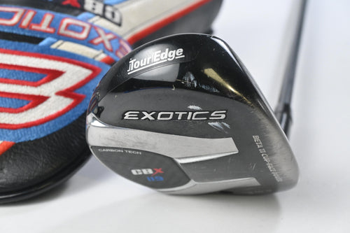 Tour Edge Exotics CB X #3 Wood / 16.5 Degree / Stiff Flex HZRDUS Smoke Black 60