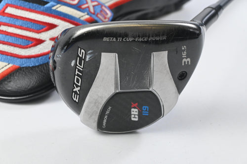 Tour Edge Exotics CB X #3 Wood / 16.5 Degree / Stiff Flex HZRDUS Smoke Black 60