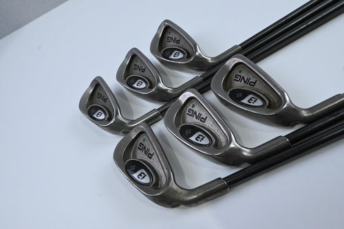 Left Hand Ping i3+ Irons / 4-9 / Green Dot / Regular Flex Ping I3+ Shafts
