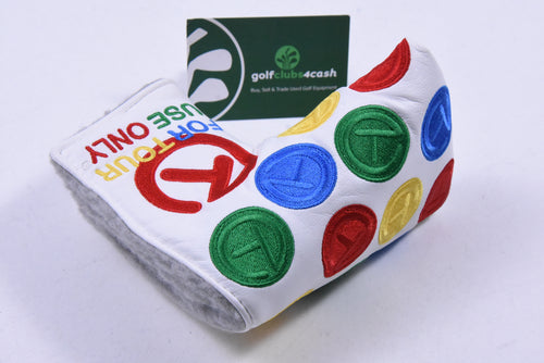Scotty Cameron Circle T Dancing Rainbow Putter Cover / Mid-Mallet / White