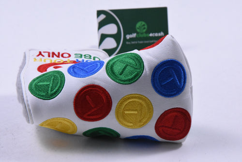 Scotty Cameron Circle T Dancing Rainbow Putter Cover / Mid-Mallet / White