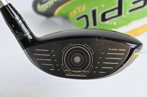 Left Hand Callaway Epic Flash #3 Wood / 15 Degree / Regular Flex EvenFlow Green