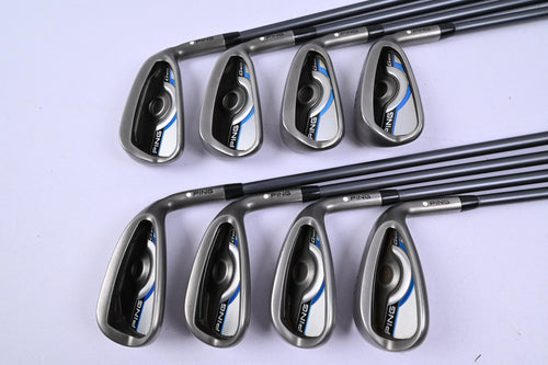 Ping GMax Irons / 5-PW+GW+SW / White Dot / Regular Flex Ping CFS 70 Shafts