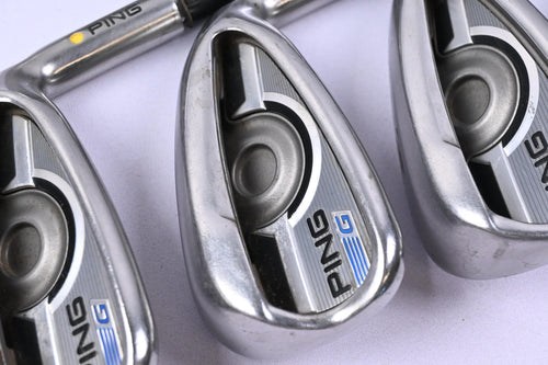Ping G Series Irons / 5-PW+SW / Yellow Dot / Stiff Flex Ping AWT 2.0 Shafts