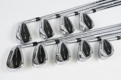 Taylormade Qi Irons / 5-PW+GW+SW+LW / Regular Flex KBS MAX LITE Shafts