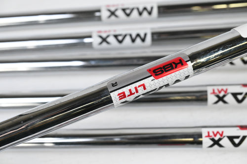 Taylormade Qi Irons / 5-PW+GW+SW+LW / Regular Flex KBS MAX LITE Shafts