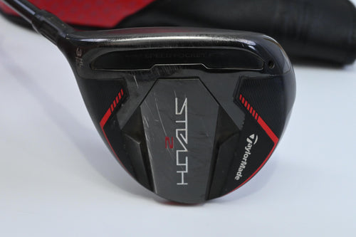 Left Hand Taylormade Stealth 2 #3 Wood / 16.5 Degree / Stiff Flex Ventus TR Red