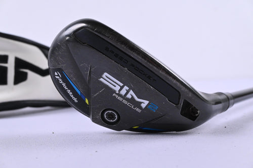 Taylormade SIM2 #4 Hybrid / 22 Degree / Regular Flex Tensei AV Raw Blue 70 Shaft