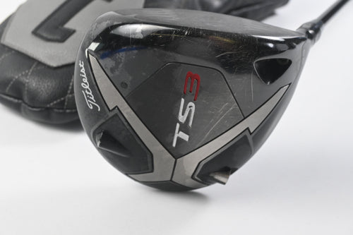 Titleist TS3 Driver / 9.5 Degree / Stiff Flex HZRDUS Smoke Black RDX 60 Shaft