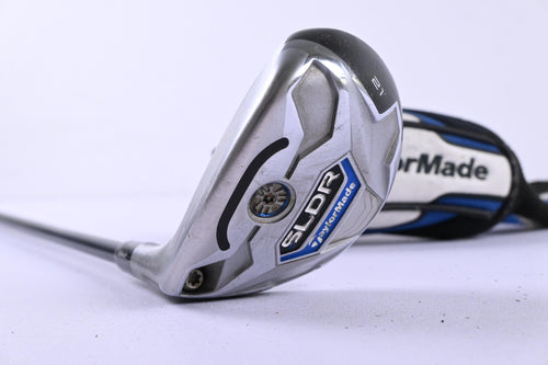 Left Hand Taylormade SLDR #4 Hybrid / 21 Degree / Stiff Flex Speeder 82 Shaft