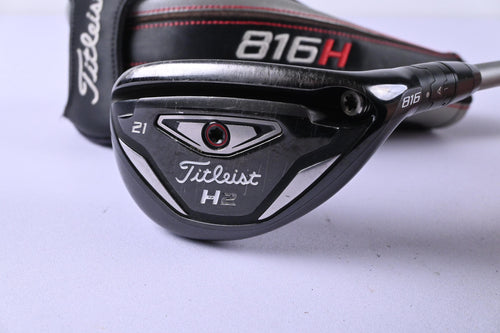 Titleist 816 H2 #3 Hybrid / 21 Degree / Stiff Flex Diamana S+ Blue 70 Shaft