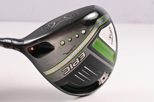Left Hand Callaway Epic Max Driver / 10.5 Degree / Regular Flex VA VYLYN 55