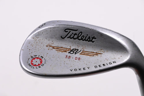 Titleist Vokey Spin Milled 2009 Lob Wedge / 58 Degree / Wedge Flex Vokey Design