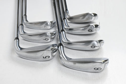 Left Hand Titleist T400 2019 Irons / 5-PW+GW / Regular Flex AMT Black R300 Shafts