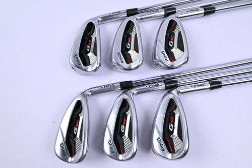 Ping G410 Irons / 6-PW+SW / Blue Dot / Regular Flex True Temper XP 95 Shafts