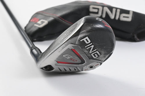 Left Hand Ping G410 #4 Hybrid / 22 Degree / Regular Flex Ping Alta CB Red 70