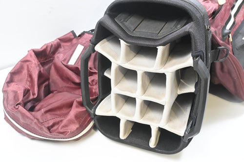 Ping Pioneer Monsoon Cart Bag / 15-Way Divider / Red, Black