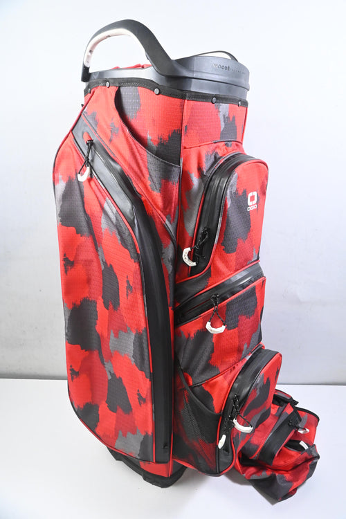 Ogio All Elements Silencer Cart Bag / 15-Way Divider / Red, Camo
