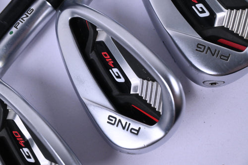 Ping G410 Irons / 5-PW+GW+SW / Green Dot / Senior Flex Recoil ES 760 Shafts