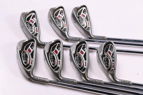 Left Hand Ping G15 Irons / 5-PW+SW / Blue Dot / Regular Flex Ping AWT Shafts