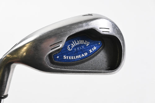 Left Hand Callaway X-16 #4 Iron / 24 Degree / Uniflex Callaway Steelhead X-16