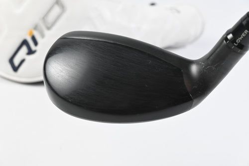 Left Hand Taylormade Qi10 Tour #4 Hybrid / 22 Degree / Stiff Flex Hzrdus Smoke