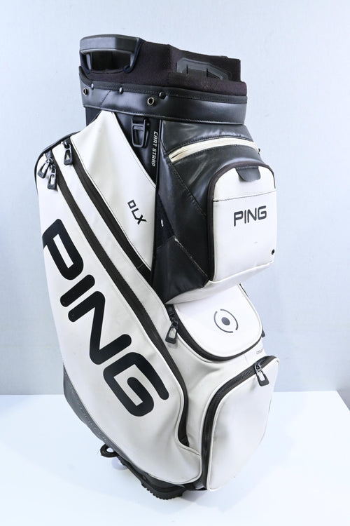Ping DLX Cart Bag / 14-Way Divider / White, Black