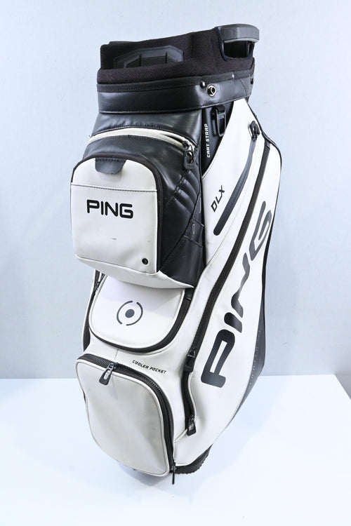 Ping DLX Cart Bag / 14-Way Divider / White, Black