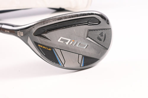 Left Hand Taylormade Qi10 #3 Hybrid / 19 Degree / Stiff Flex Ventus TR Blue 7