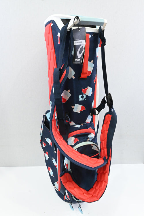 Ogio Stand Bag Golf Bag / 4-Way Divider / Blue, White, Red