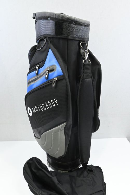 Motocaddy Pro Series Cart Bag / 14-Way Divider / Black, Blue