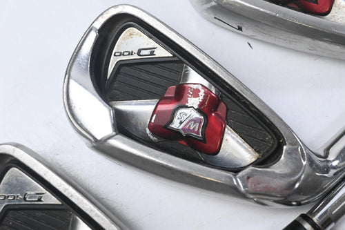 Left Hand Wilson D100 Irons / 5-PW+SW / Uniflex SL85 Shafts