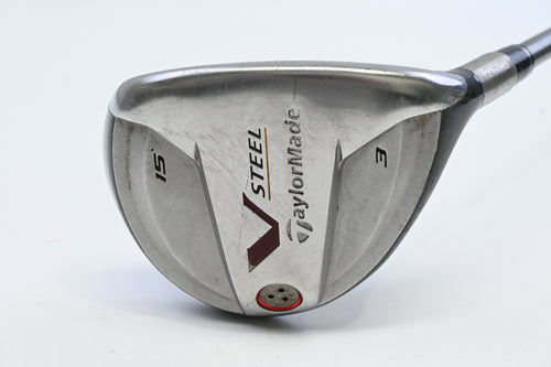 Taylormade V-Steel #3 Wood / 15 Degree / Stiff Flex Ultra Lite Graphite 65 Shaft